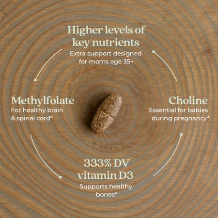 New Chapter One Daily Prenatal 35+ vitamin tablet view