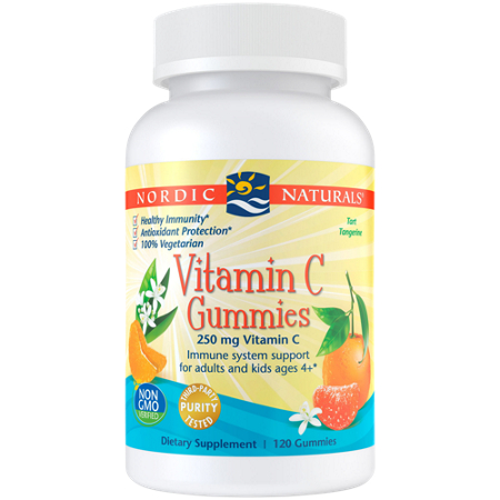 Nordic Naturals Vitamin C Gummies 250 MG bottle front