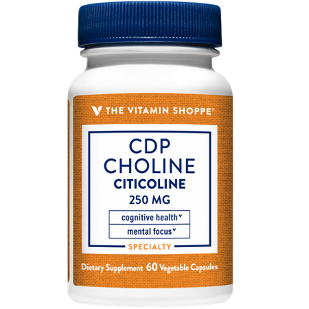 The Vitamin Shoppe CDP Choline 250 MG bottle front