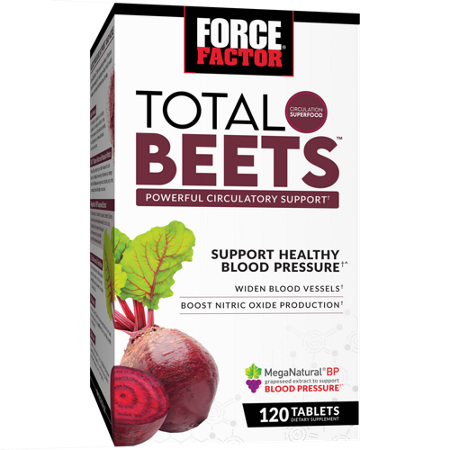 Force Factor Total Beets Blood Pressure Support tablets box front