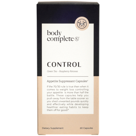 Body Complete Rx Control Appetite Suppressant Capsules box front