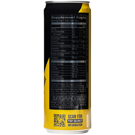 JOCKO FUEL Discipline GO Energy Drink Label: Mango Passionfruit