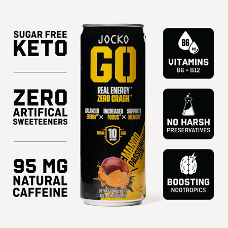Discipline GO Energy Drink Mango Passionfruit can view 6