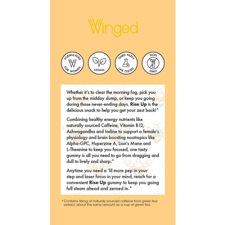 Winged Rise Up Energy Focus Gummies alternate view 4