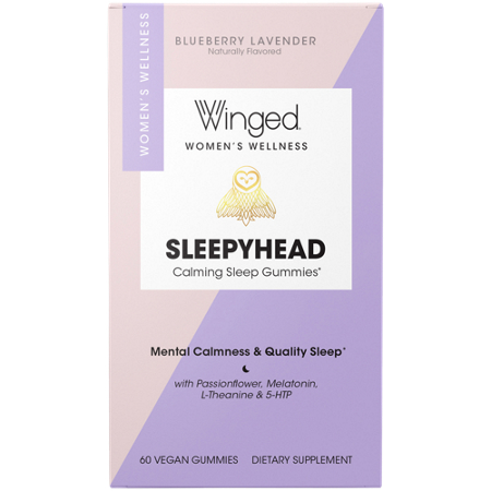 Winged Sleepyhead Sleep Stress Gummies box front