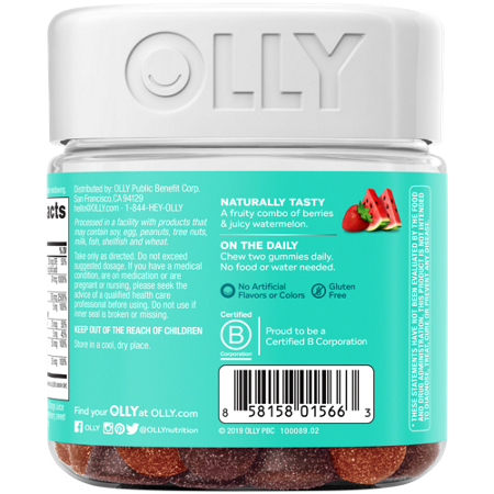 Olly Teen Girl Multi Gummies Berry Melon Besties alternate view 4