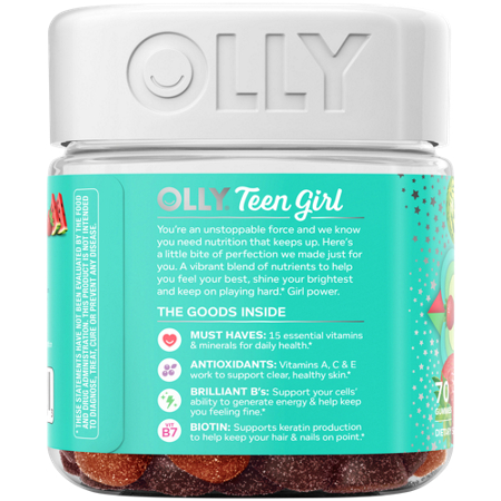 Olly Teen Girl Multi Gummies Berry Melon Besties