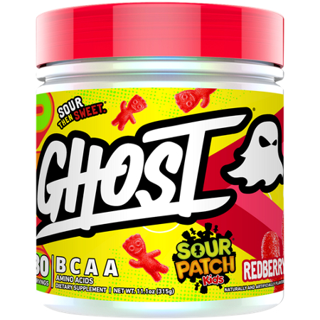 Ghost BCAA Sour Patch Kids Redberry 30 servings container front
