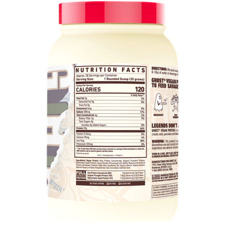 GHOST Vegan Protein Chocolate Cereal Milk container view 3