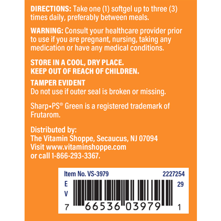 Directions for Sunflower Phosphatidylserine 100 MG Softgels