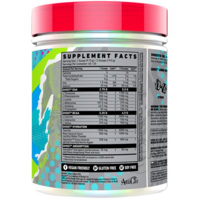 GHOST EAA & BCAA Amino Hydration - Ocean Water (14 Oz. / 40