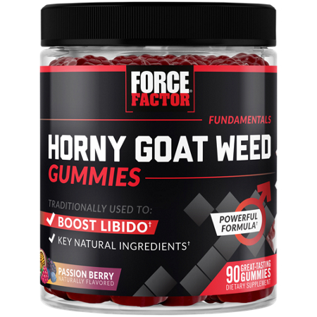 Force Factor Horny Goat Weed Gummies bottle front