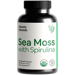 Atlantic Naturals Sea Moss with Spirulina capsules bottle front