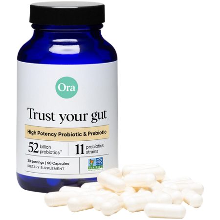 Ora Organic Trust Your Gut Probiotic Prebiotic capsules view 5
