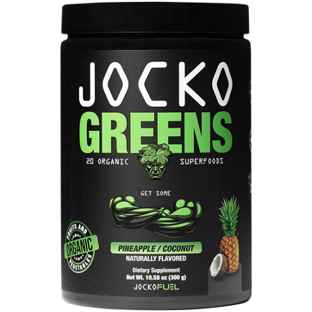 JOCKO FUEL Jocko Greens Superfood Powder Pineapple Coconut container front