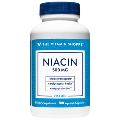 Niacin - Cholesterol Support - 500 MG (100 Vegetable Capsules)