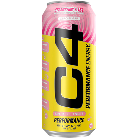 C4 Sparkling On The Go Energy Drink Starburst Strawberry can front