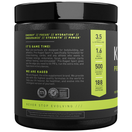 KAGED Pre-Kaged Sport Pre-Workout Glacier Grape view 4