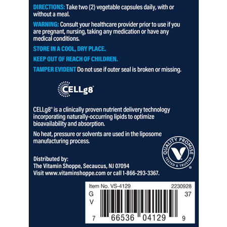 Directions for Vthrive Liposomal Vitamin C for Immune Support 1000 MG