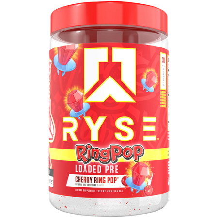 The Vitamin Shoppe Ryse Pre-Workout Ring Pop bottle front
