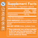 Supplement Facts label for Pregnenolone Hormonal Support 100 MG
