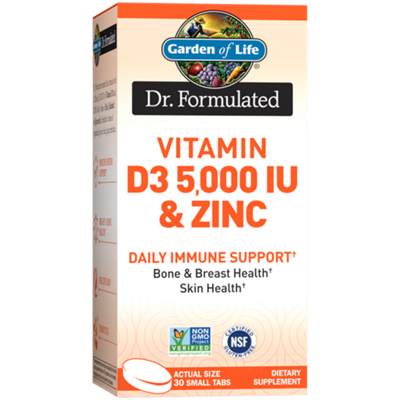Dr. Formulated Vitamin D3 5000 IU and Zinc - 5000 IU