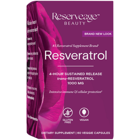 Reserveage Nutrition Resveratrol capsules box front