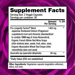 Supplement Facts label for Reserveage Nutrition Resveratrol capsules 1000 MG