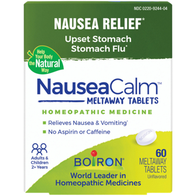 NauseaCalm – Homeopathic Medicine for Nausea Relief (60 Meltaway Tablets)