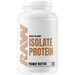 RAW Grass Fed Whey Isolate Protein Peanut Butter container front