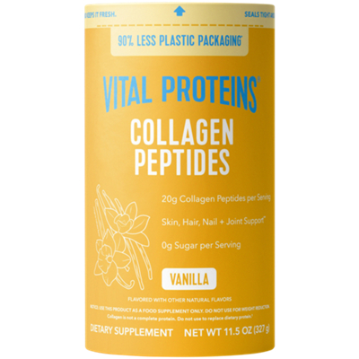 Collagen Peptides Powder - Hair, Skin, Nails & Joint Support - Vanilla (11.5 oz. / 14 Servings)