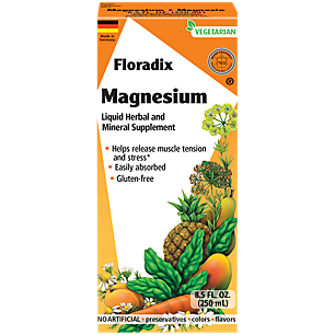 Floradix Liquid Magnesium Supports Muscle Tension & Stress 250 MG (8.5 Ounces)