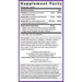 Supplement Facts label for New Chapter Holistic Nerve Health capsules