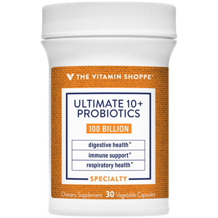 The Vitamin Shoppe Ultimate 10+ Probiotics bottle front