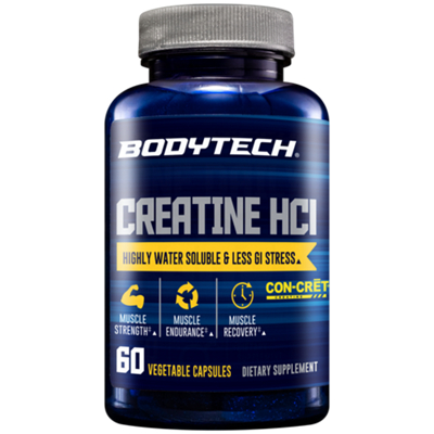 Creatine HCl Powder – Highly Water-Soluble & Bioavailable (60 Vegetable Capsules)