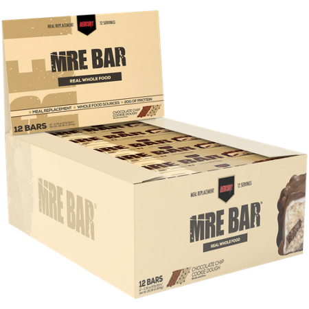 RedCon1 MRE Bar Chocolate Chip Cookie Dough 12 Bars box view 5