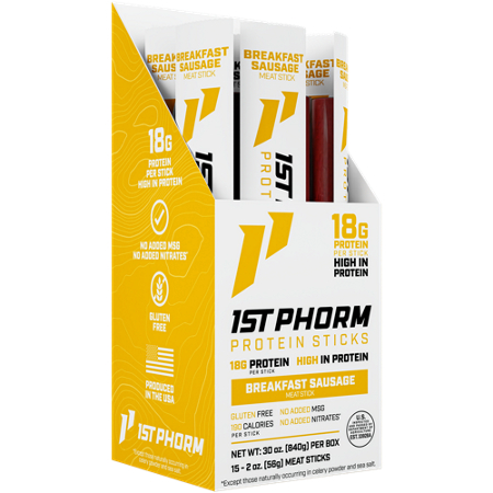 1st Phorm High Protein Sticks box front
