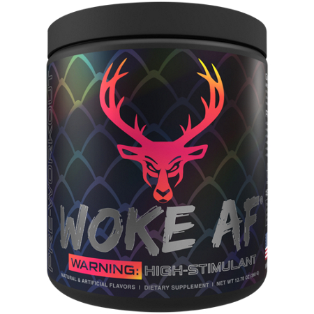 Bucked Up Woke AF Pre-Workout Dragon Fruit container front