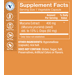 Supplement Facts label for L-Dopa Mucuna Vegetarian Capsules 400 MG