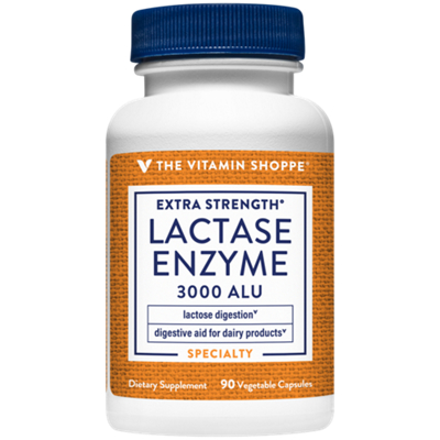 Extra Strength Lactase Enzyme – Digestive Aid – 3,000 ALU (90 Vegetable Capsules)