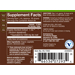 Supplement Facts label for plnt Organic Liquid Burdock