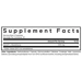 Supplement Facts label for Codeage Liposomal Glutathione 500 MG