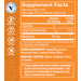 Supplement Facts label for Liquid Melatonin for Sleep Support 10 MG Cherry