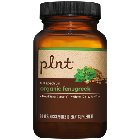 plnt Organic Fenugreek Full Spectrum Blood Sugar Support capsules 90 view 4