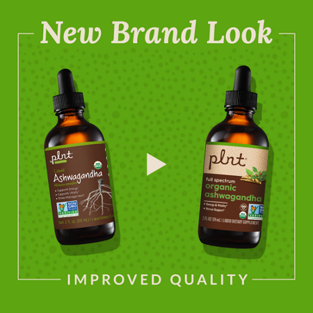 plnt Organic Liquid Ashwagandha Supports Energy alternate view 2