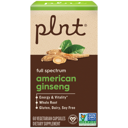 plnt American Ginseng Full Spectrum Whole Root box front