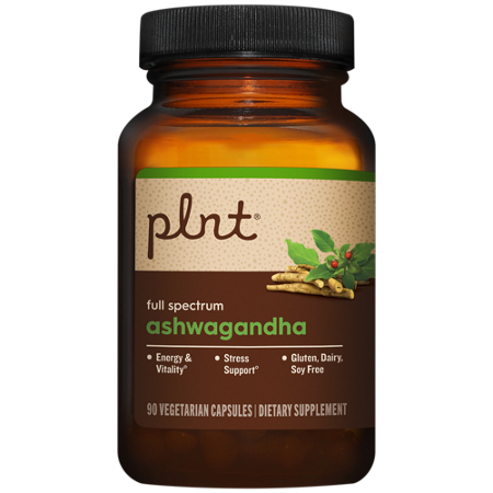 plnt Ashwagandha Full Spectrum Stress Support bottle view 4