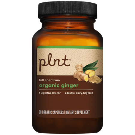 plnt Organic Ginger for Digestive Health Support capsules 500 MG view 4