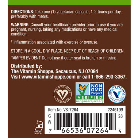 Plnt Turmeric Capsules 95% Curcuminoids 450 MG Directions