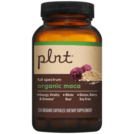 plnt Organic Maca Full Spectrum bottle view 4